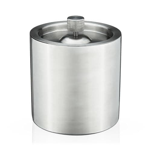 Viski Harrison Double-Walled Stainless Steel Ice Bucket