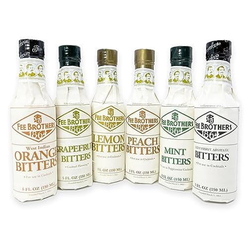 Fee Brothers Cocktail Bitters, Set of 6