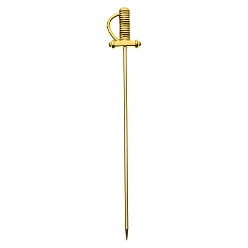 Barfly Sword Cocktail Picks, Gold Plated, Set of 12 (M37065GD)
