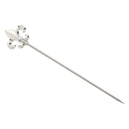 Barfly Fleur De Lis Cocktail Picks, Stainless Steel, Set of 12 (M37208)