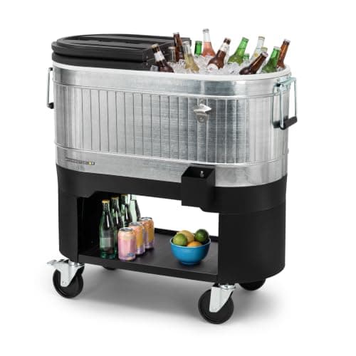Permasteel 120-Quart Rolling Patio Cooler (PS-216)