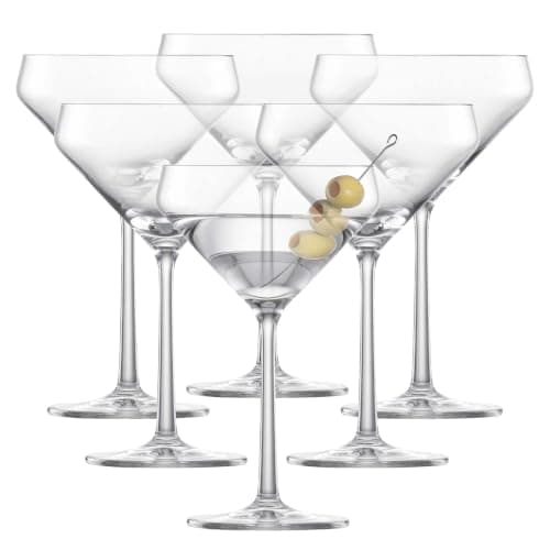 Zwiesel Glas Pure Martini Glass, 12.3 oz, Set of 6