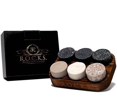 R.O.C.K.S. Whiskey Chilling Stones, Set of 6 Granite
