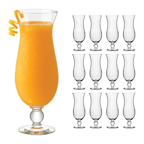 Libbey 70335 Hurricane Cocktail Glass, 444 ml, Set of 12