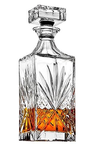Godinger Dublin Crystal Whiskey Decanter, 750 ml